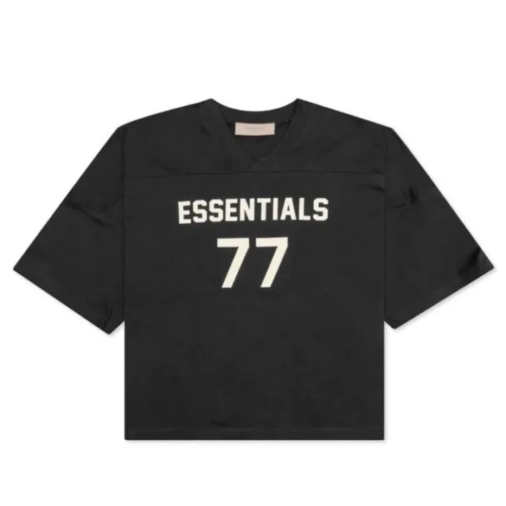 Fear Of God Essentials Women's Football 77 Logo Jersey T-shirt Iron Size Medium